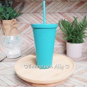 💙Ultra Rare💙 Starbucks Tiffany Blue Matte Tumbler Cup 2016